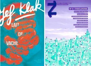 Canal Sud : //Brasero// Plateau avec les revues Z et Jef Klak