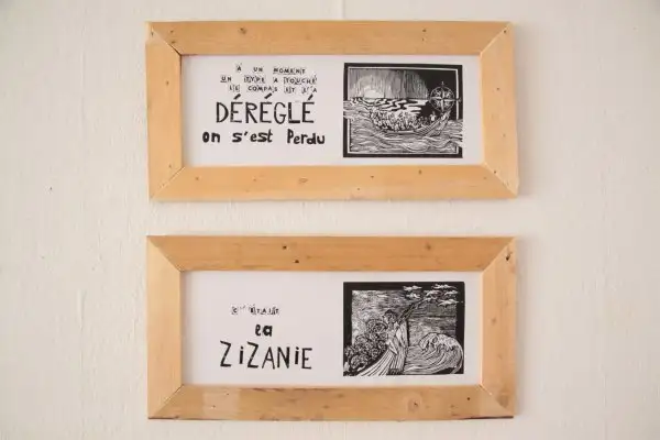 Gravures sur bois de Simone Montès (25x65)